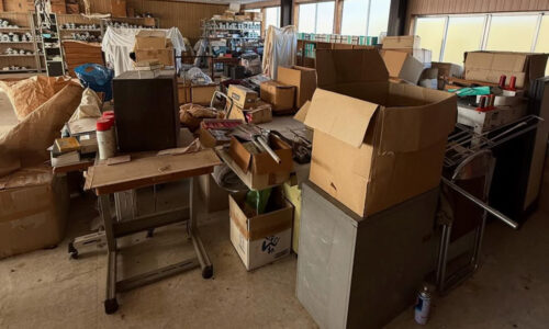 縫製工場 片付け