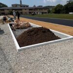 倉敷作陽大学 砂場の砂補充