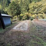 畑の真砂土の撤去