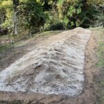 畑の真砂土の撤去