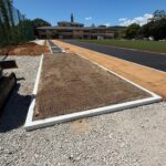 倉敷作陽大学 砂場の砂補充