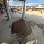 畑の真砂土の撤去